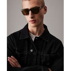 NEW CALVIN KLEIN JEANS CKJ24601S Rectangular Sunglasses  Matte Black